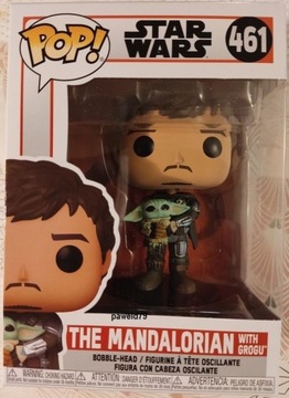 Funko Pop! The Mandalorian with Grogu 461