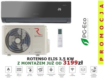 Klimatyzator Rotenso Elis 3,5 Kw z montażem 