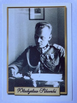 Władysław Sikorski  pocztówka 