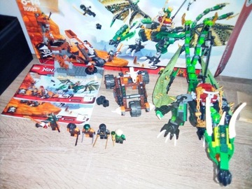 Lego Ninjago zestaw Zielony Smok NRG + gratis