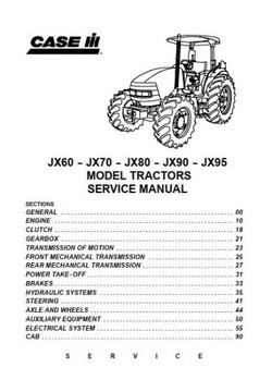 Instrukcja napraw Case JX 60, 70, 80, 90, 95  PL