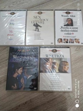 Woody Allen 5 DVD - Zelig, Wnętrza, Sex Nocy Let..