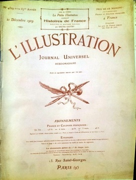 stare czasopismo I'Ilustration 21grudnia 1929 rok 