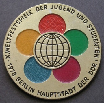 Niemcy NRD DDR - Światowy Zjazd Młodzieży - 1973