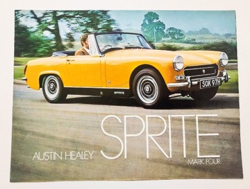 Austin Healey Sprite mk IV - folder,prospekt 1969r