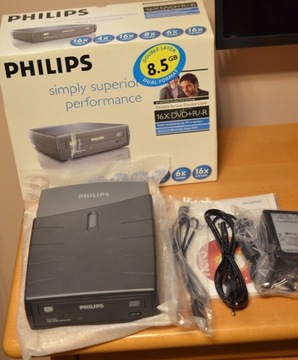 NOWA ! NAGRYWARKA DVD ZEWN. USB PHILIPS ED16DVDS