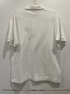 T-shirt męski polo Lacoste biała regular L