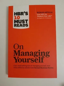 On Managing Yourself HBR Harvard Business Review