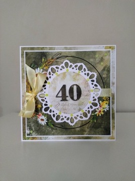 Kartka na 40 urodziny, 40 lat