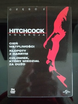 Kolekcja cz.2 pakiet 3 filmów Alfred Hitchcock DVD