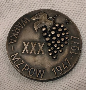 Medal: Warka MZPOW 1947-1977, XXX