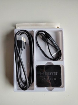 Rozdzielacz HDMI Splitter 1w2 wyjścia kabel HDMI