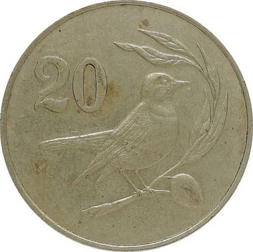 Cypr 20 cents 1983, KM#57.1