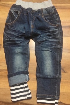 Modne spodnie jeans rozmiar 110
