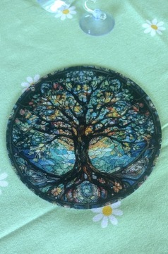 Witraż Dekoracja akrylowa na okno Drzewo życia 