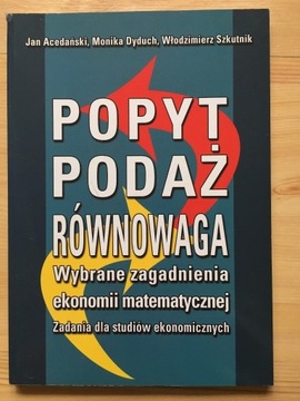 Popyt, podaż, równowaga. 