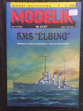 Modelik 21/07 SMS ELBING Krążownik z I wś