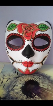 Maska na Halloween karnawałowa sugar skull