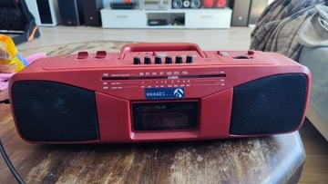 Radio magnetofon Sony CFS 204S CZERWONY !