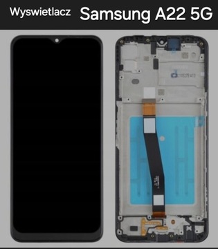 Wyświetlacz  Samsung A22 5G + gratis szklo hart.