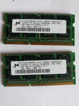 Pamięć 4GB 2X2GB DDR3 1066MHz