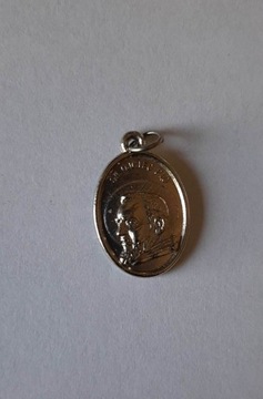 Medalik w kolorze srebrnym | Święty Ojciec Pio