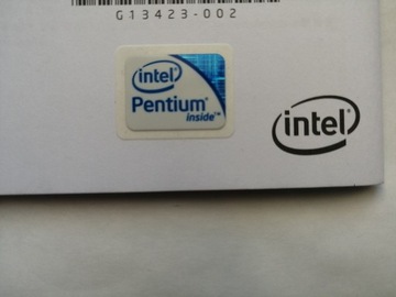 Naklejka INTEL INSIDE PENTIUM + książeczka 1