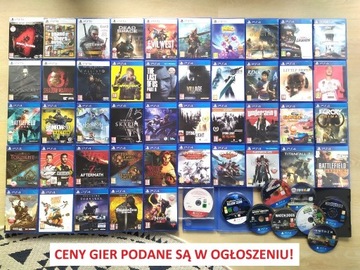 GRY PS4 PS5 GTA V Wiedźmin Resident Cyberpunk