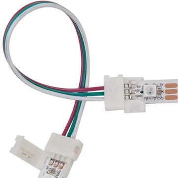 ZŁĄCZE KLIPS 3 PIN TAŚMA LED RGB WS2812B