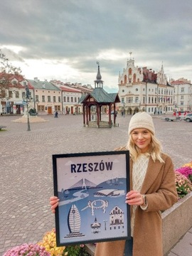 Plakat "Rzeszów" 50cm x 70cm