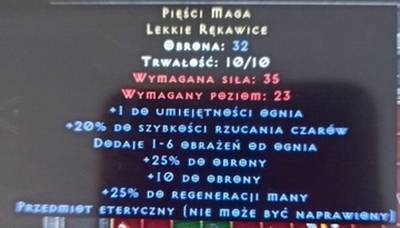 Pięści Maga Diablo 2 D2R Non Leader PC/Switch