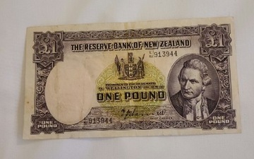 Banknot. Nowa Zelandia. 1 Pound