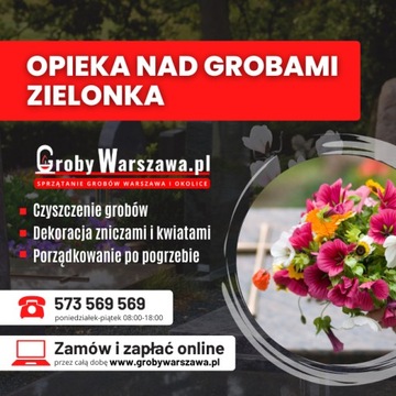 Opieka nad grobami Zielonka, sprzątanie grobów