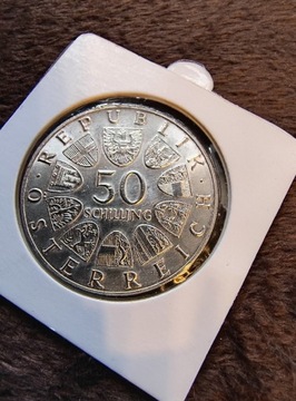 50 schilling 1965 Austria  srebro