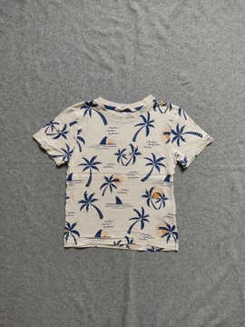 Koszulka t-shirt palmy H&M 110 116