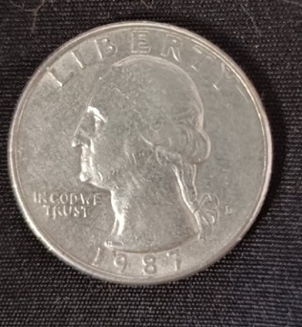 united states liberty 1987 quarter dollar