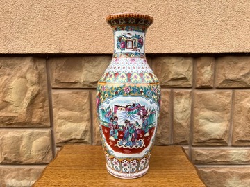 Wazon Na Kwiaty Orientalny Porcelana Chiny B416