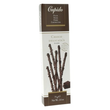 Cupido Choco Delicata's Dark - paluszki z ciemnej czekolady 75g
