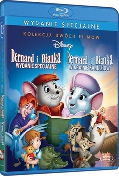 Film Bernard i Bianka 1+2 płyta Blu-ray nowe folia