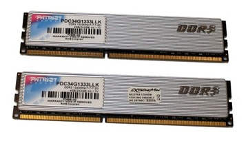 Pamięć RAM Patriot 4GB @ DDR3-1333 @ CL7 Dual 