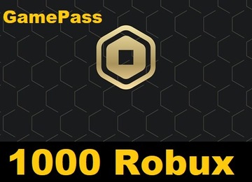 ROBLOX ROBUX 1000 SZTUK GAMEPASS ROBUXY TANIO