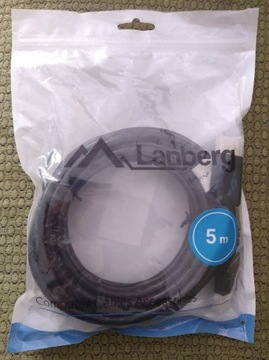 Kabel przewód DP - DP Displayport - Displayport dł. 5M Lanberg 100% nowy 