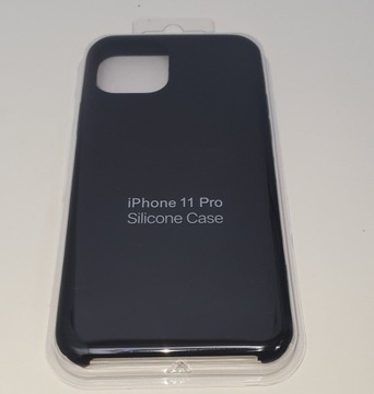 ETUI iPhone 11 pro Silicone Case - CZARNY