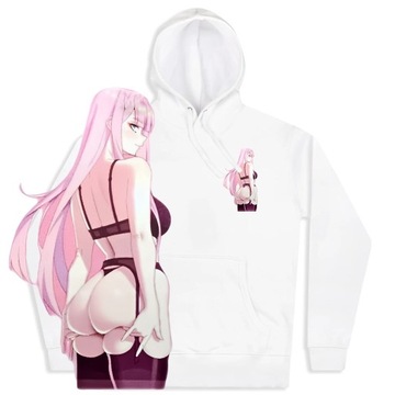 Bluzy z kapturem JDM Anime Girl Zero Two