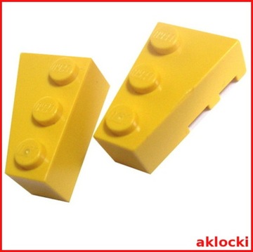 LEGO 6164+6165 SKOS klin 3x2 żółty para