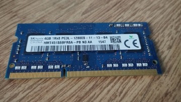 Pamięć ram 4GB DDR3 PC3L 1600mhz  hynix 