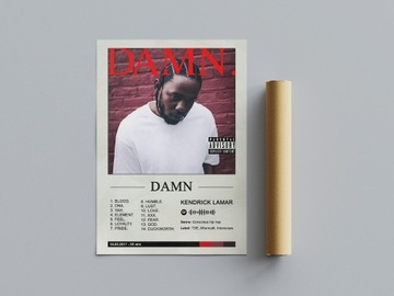 Plakat Kendrick Lamar - DAMN.  | 30x40 cm