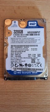 Dysk twardy WD SCORPIO BLUE 320GB WD3200BPVT 320GB