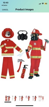Morphsuits kostium strażak
