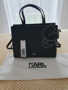 Czarna torebka firmy Karl Lagerfeld